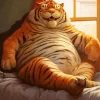 Fat Tiger Diamond Painting