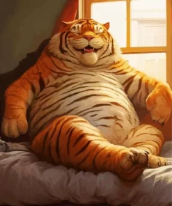 Fat Tiger Diamond Painting