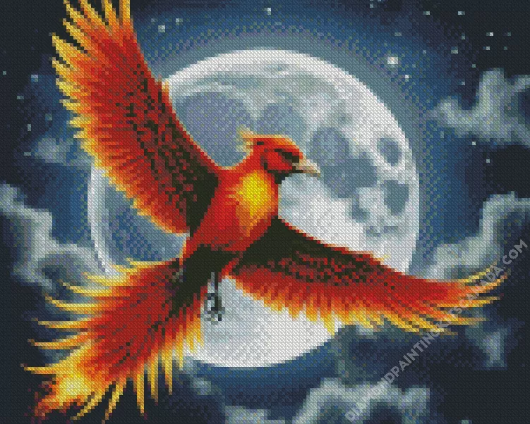 fawkes the phoenix Diamond By Numbers Fawkes The Phoenix Diamond Painting