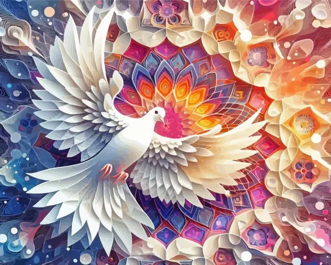 flying dove art Diamond Paints