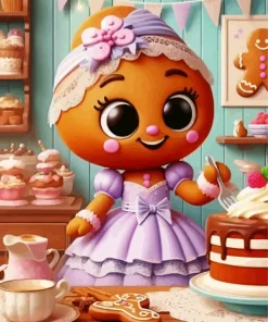 Gingerbread Art Diamond Painting