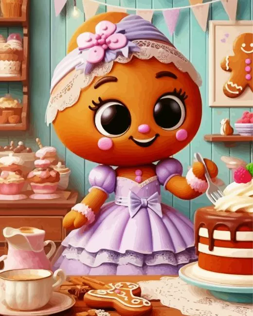 gingerbread art Diamond Paints Gingerbread Art Diamond Painting