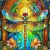 Green Dragonfly Diamond Painting