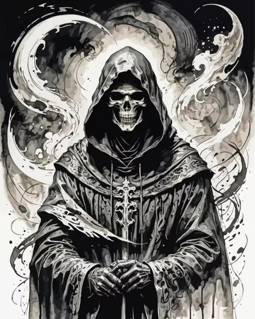 grim reaper art Diamond By Numbers Grim Reaper Art Diamond Painting