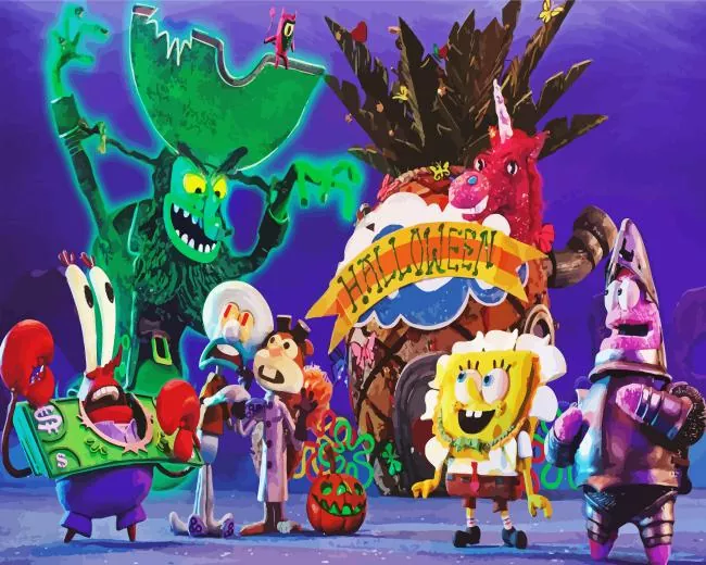 halloween spongebob Diamond Paints Halloween Spongebob Diamond Painting