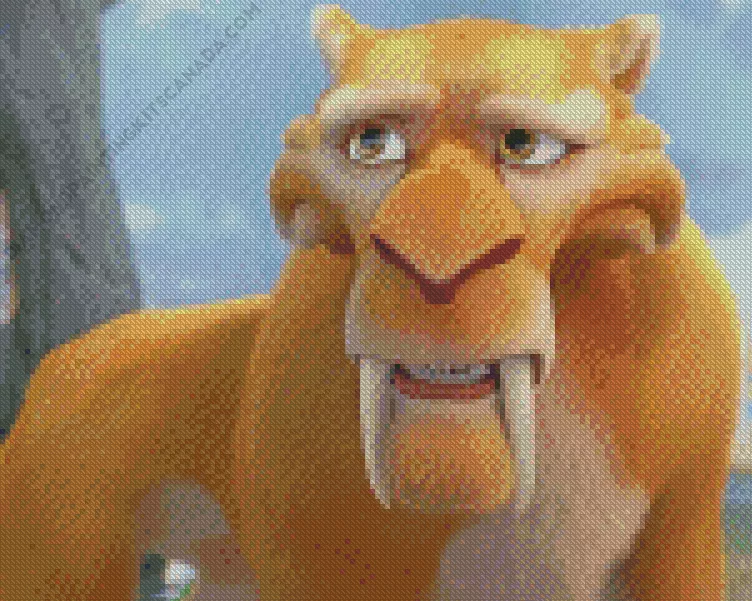 ice age tiger diego Diamond Paintings Ice Age Tiger Diego Diamond Painting