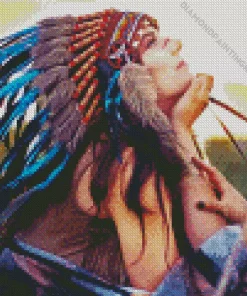 Indian Headdress Diamond Painting