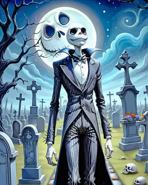 jack skellington art Diamond Paints Jack Skellington Art Diamond Painting