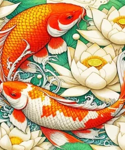 Koi Fish Art Diamond Painting