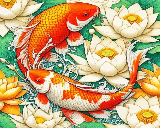 koi fish art Diamond Paints Koi Fish Art Diamond Painting