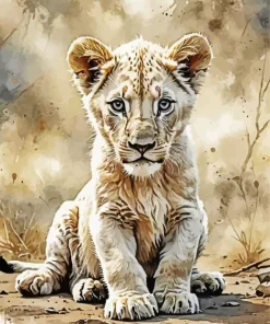Lion Cub Diamond Painting