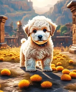 Maltipoo Diamond Painting