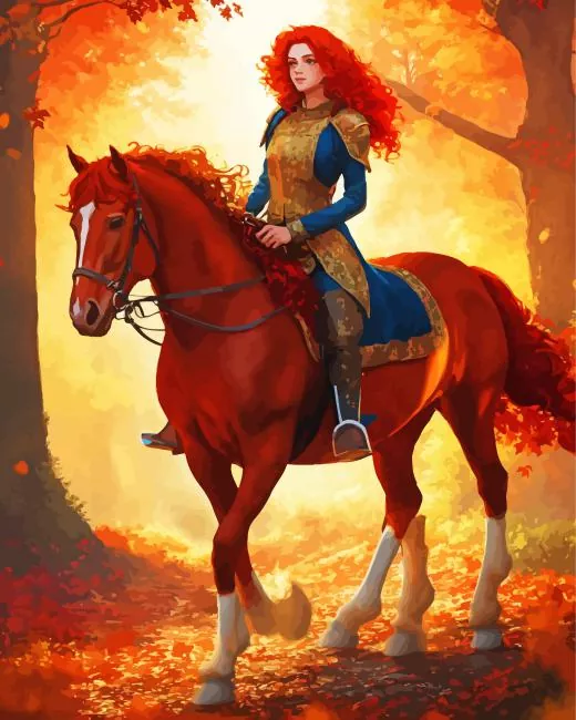 merida and her horse Diamond Dotz Merida And Her Horse Diamond Painting