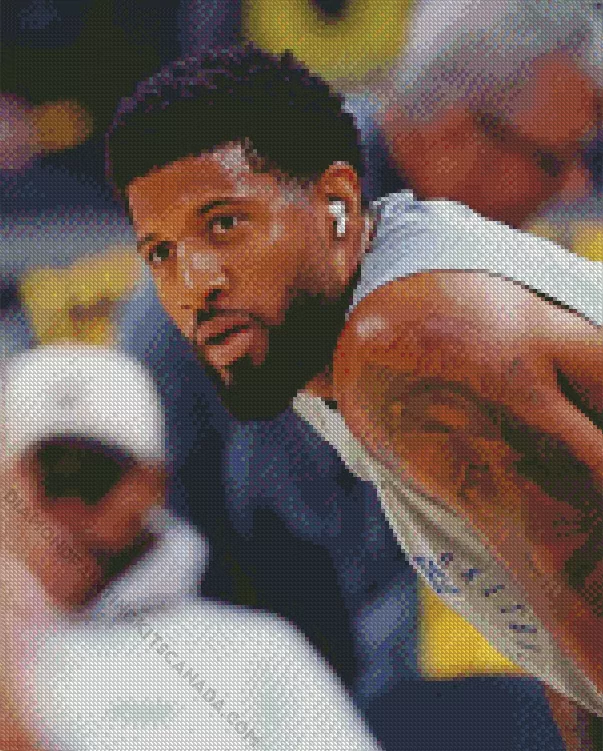 paul george Diamond By Numbers Paul George Diamond Painting