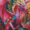 Pink Dragon Diamond Painting