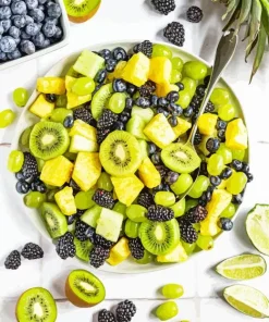 Plate Of Fruits Diamond Painting