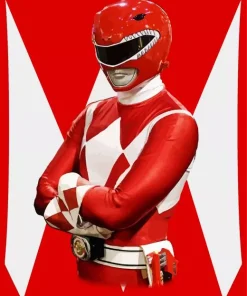 Red Power Ranger Diamond Painting