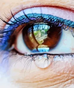 Sad Eyes Girl Diamond Painting