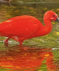 Scarlet Ibis Bird Diamond Painting