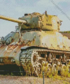 Sherman Tank Diamond Painting