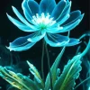 Shiny Blue Flower Diamond Painting
