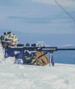 Sniper Soldier Diamond Painting
