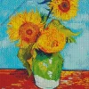 Sunflowers In A Vase Diamond Painting