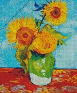 Sunflowers In A Vase Diamond Painting