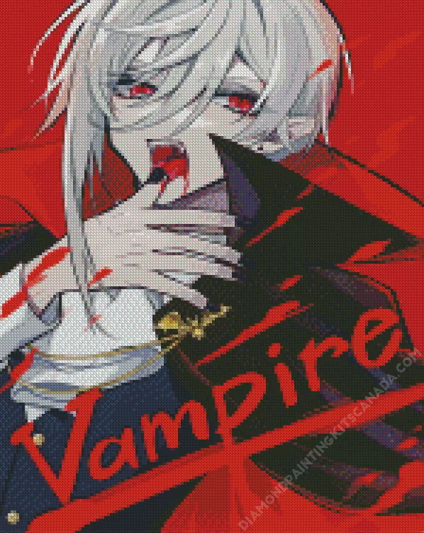 vampire boy Diamond With Numbers Vampire Boy Diamond Painting
