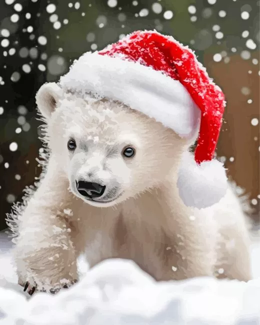 white bear falling snow Diamond Dotz White Bear Falling Snow Diamond Painting