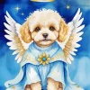 Angel Maltipoo Diamond Painting