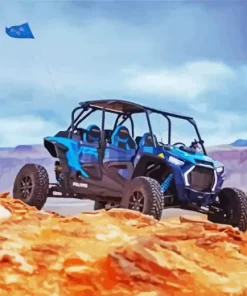 Blue Buggy Diamond Painting