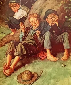 Boys Smoking Art Diamond Painting
