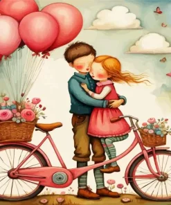 Brother And Sister Diamond Painting