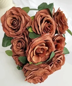 Brown Flowers Bouquet Diamond Painting