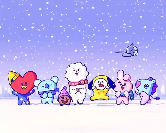 Bts bt21 Diamond Paintings BTS Bt21 Diamond Painting