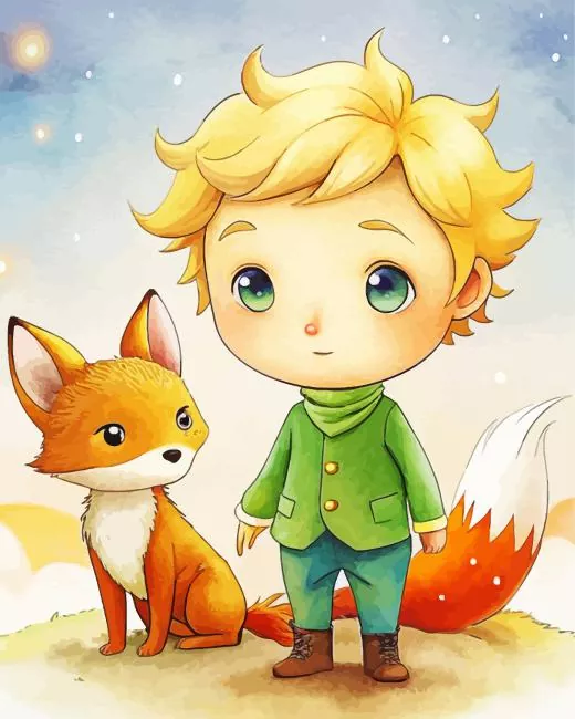 Cartoon boy and fox Diamond Dotz Cartoon Boy And Fox Diamond Painting