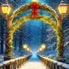 Christmas Snow Pathway Diamond Painting