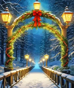 Christmas Snow Pathway Diamond Painting