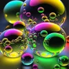 Colorful Bubbles Stuck Together Diamond Painting