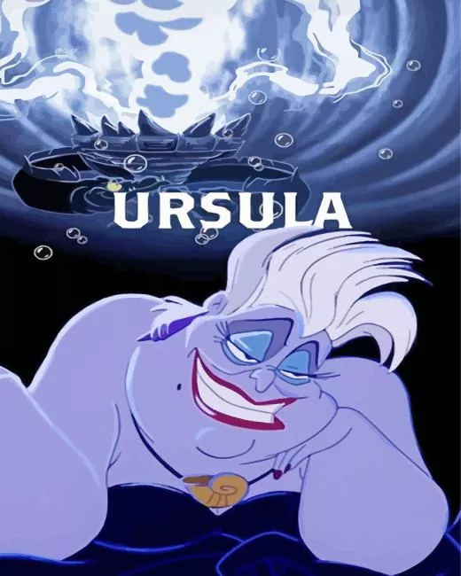 Disney Ursula Diamond By Numbers Disney Ursula Diamond Painting