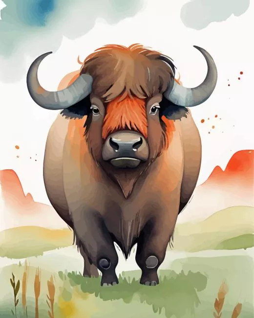 Easy Buffalo Diamond With Numbers Easy Buffalo Diamond Painting