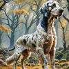 English Setter Pet Diamond Painting