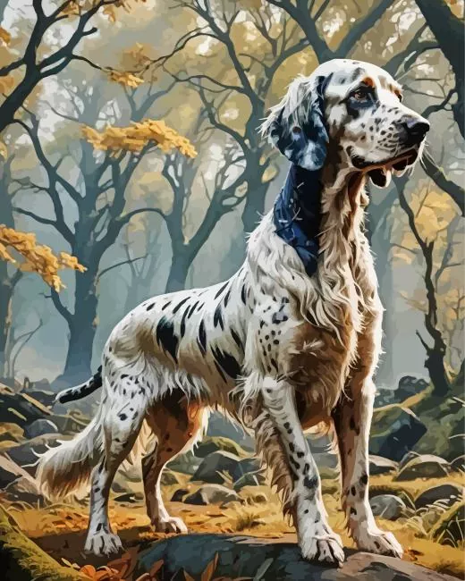 English Setter pet Diamond Dotz English Setter Pet Diamond Painting