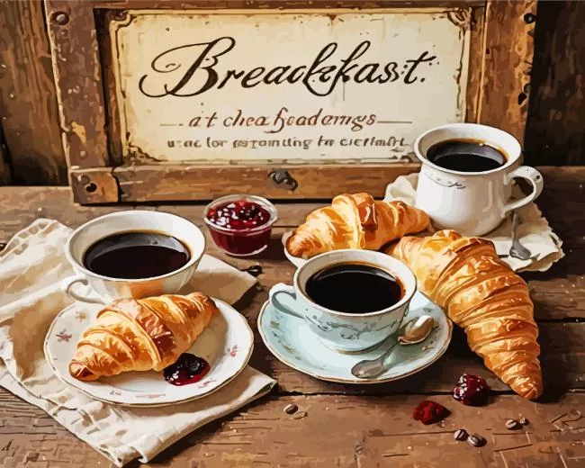 French Breakfast Diamond Dotz French Breakfast Diamond Painting