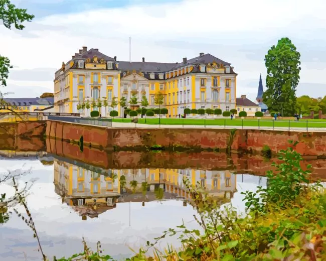 Germany Bruhl Castle Diamond By Numbers Germany Bruhl Castle Diamond Painting