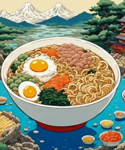 Giant Ramen Bowl Diamond Painting