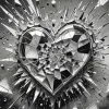 Glass Broken Heart Diamond Painting