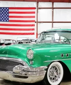 Green 1955 Buick Skylark Diamond Painting