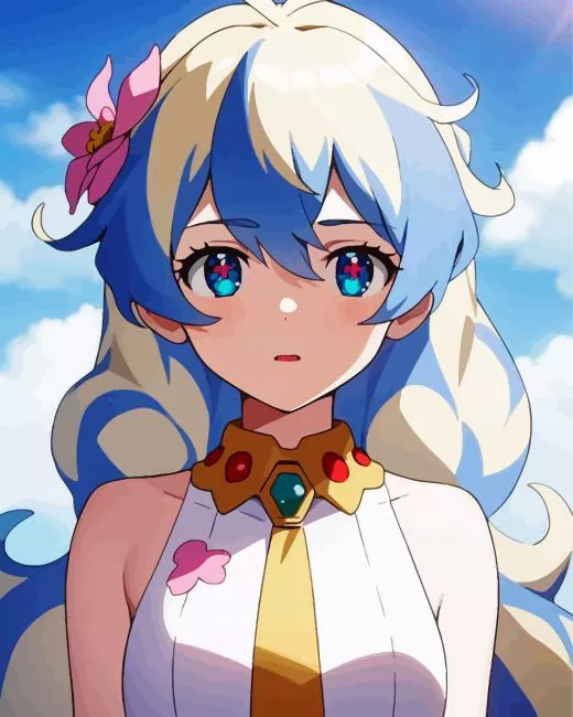 Gurren Lagann Nia Teppelin Diamond By Numbers Gurren Lagann Nia Teppelin Diamond Painting